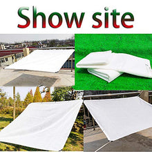 SDFGO 90% Ombreggiante La Rete Resistente ai Raggi UV, antistrappo, Antivento Rete ombreggiante Tessuto Ombra -Bianca(Size:2 * 3.5m)