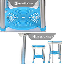 Sgabello da bagno Rotazione arrotondato doccia / vasca da bagno Sgabello con sedile girevole Sedile doccia Sgabello for anziani / disabili Anti-Slip Sedia da doccia Mats di sicurezza regolabile in alt
