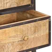 vidaXL Credenza Vintage Armadietto Madia Arredo Casa Cassettiera Dispensa Vetrina Arredo Soggiorno Armadio Arredamento Legno Massello di Mango