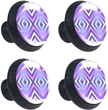 Azteco colorato sfumato Pomelli per Porta Set di 4 Pomelli per Mobili Manopole per Cassetti Cucina Armadio Vetro