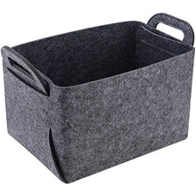 XIXIAO - Cesto portabiancheria in feltro per armadi, cassetti, armadio, cassettiera, cassettiera, XL, 50 x 35 x 32 cm, colore: Grigio
