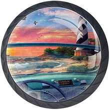 Faro di Cape Hatteras Pomelli per Porta Set di 4 Pomelli per Mobili Manopole per Cassetti Cucina Armadio Vetro