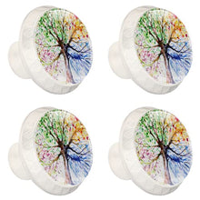 Maniglie per cassetti Manopole per cassetti Manopole rotonde Confezione da 4 per armadietto, cassetti, cassettiere, cassettiere ecc. albero