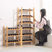Summerone Bamboo Wine Rack, Piano Vino Scaffale Scaffale, Bottiglie Holder, freestanding Espositore for Cucina, dispensa, Cantina, dinging Camera (Dimensione : 3 Tier)