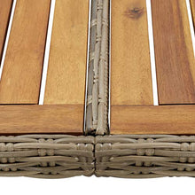 Qnotici Tavolo da Pranzo da Giardino Tavolo da Campeggio Tavolo da Buffet Tavolo da Festa tavolino da Giardino 200x100x74 cm polyrattan Marrone