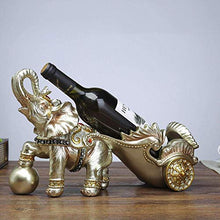 LHQ-HQ Decorazioni Arte Artigianato Wine Rack Elefante Carrello Wine Rack Regali Ornamenti portabottiglie