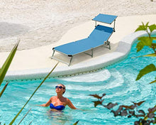 BRUNNER Lettino Parasole Marbella Azzurro
