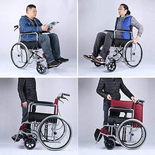 Carrozzine da Trasporto Leggero Pieghevole per Adulti - Forniture Mediche Disabili Sedia A Rotelle - Deambulatore Medico - Poggiagambe per Un Maggiore Comfort A