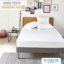 My Lovely Bed - Proteggi Materasso | Coprimaterasso Impermeabile - Matrimoniale (160x200 cm) - Lavabile - Antiacaro in Mollettone 100% Cotone - Compatibile King Size