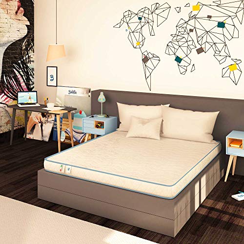 Baldiflex Emporio Materasso Matrimoniale Easy Basic S, H 11 cm in Poliuretano Espanso Waterfoam, Ortopedico, Antiacaro, Misura 160x190 cm