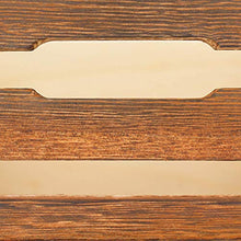 Rebecca Mobili Cassettiera Retro, Comodino 2 cassetti, Legno Marrone, per Bagno Soggiorno Camera da Letto - Misure: 36 x 35 x 24 cm (HxLxP) - Art. RE6087