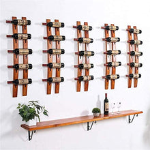 Scaffale Legno Porta Vino Portabottiglie Per Vino Scaffale Vini A Muro- Porta Bicchiere Da Vino Da Parete, Portabottiglie, Decorazione Domestica