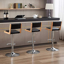 Sgabelli da Bar Sedia Stazione sgabello ad altezza regolabile, con schienale quadrato e base cromata, sedie a barre Sgabelli da banco retrò girevole moderno regolabile per cucina da cucina sala da pra
