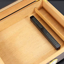 ZLMMY Legno Cigar Box Desktop Humidor - Cigar Box Desktop Cedar Humidor Trasparente Glass Window buona Tenuta