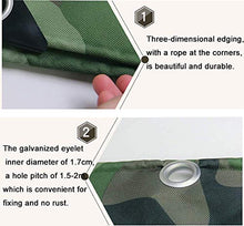 MTYLX Telo Multifunzionale per Esterni, Impermeabile-Resistente Camouflage Giungla Addensato Oxford Poncho Copertura Di Protezione Solare Copertura Antipoere Capannone 600 / M2,3 × 6M