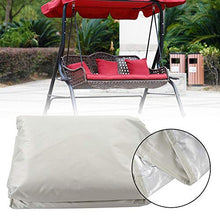 Viccilley Coprisedili per altalene Impermeabili - Coprisedili per Altalena da Giardino per Esterni Protezione per mobili Amaca a 3 posti Impermeabile(Beige)