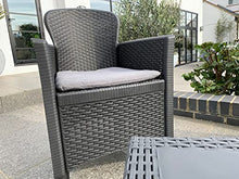 Maury's Salotto da Giardino Akita 3pz Antracite con Cuscini … (Antracite)