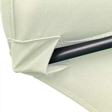 Froadp Ø3.5m Ombrellone in Poliestere Ottagonale Solare Protezione con Ø38mm Manico in Aluminum Ombrellone per Balcone Terrazza Piscina Patio(Beige)