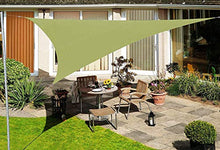 N / A Tenda a Vela Triangolo 4x4x4m, Traspirante e Protezione Raggi UV, per Esterni, Cortile, Giardino, Verde