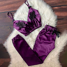 Pigiama da donna con scollo a V, in pizzo, sexy, comodo e traspirante, ideale per la casa, pigiama sexy