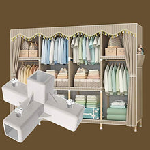 JFFFFWI Guardaroba Semplice Armadio in Legno massello Armadio 212 * 165 * 45cm (Colore: B)
