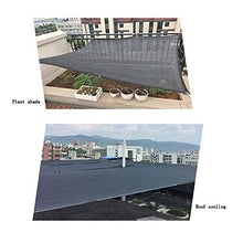 HTL Durable 6-Pin Parasole Net, Addensato Panno Ombra Usato per Isolamento termico Rete Solare per Cortile, Balcone, Auto e Tetto. Il tasso di Ombreggiatura è 80%, Nero, 5M* 10M