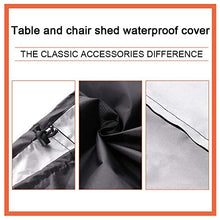 Ironhorse, telo Oxford per mobili da giardino, antivento e resistente ai raggi UV, copertura per tavolo da pranzo, copertura impermeabile in poliestere per sedie e divani, copertura rettangolare