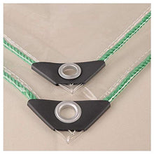 NMBC Telone Occhiellato Toldo De Planta Impermeabile 0.5mm PVC Vetro Morbido con Occhielli Resistente agli Strappi Addensare Giardino Foglia di Pianta Floreale-1.4x2.5m Chiaro