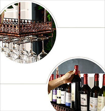 Sospensione Bar Semplice e Creativa Bancone Bar Cremagliera Vino Semplice e Creativa Ristorante Bicchieri da Vino Cremagliera Rovesciata Arte Ferro Retrò Portabottiglie Semplice e Creativa, PZW, 80
