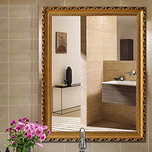 SHU XIN Specchio da Bagno con Cornice in Stile Europeo Specchio da Bagno per Trucco Specchio da Bagno Specchio da Parete Gusto di Lusso opzioni di Dimensioni Multiple