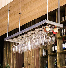 NSYNSY Portabottiglie portabottiglie in Vetro per Vino da Appendere a soffitto in Metallo