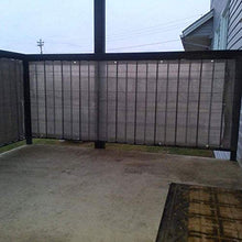 Balcone Sole Paralume Copertura dello Schermo Balcone per Coprire Il Balcone Shield Cover Methen Recint Pandarbreen per Porchs Deck Patio (3'x16.5 '),Grigio