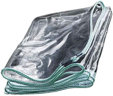 UG1 Trasparente Telone, PVC Impermeabile, 3X5m, Trasparente All'aperto Impermeabile, con Occhiati, Ideale per Tasse A Baldacchino Tenda, Barca, Veicolo Ricreativo O Copertura della Piscina,3mX3m