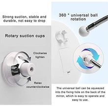 Specchio for Il Trucco, 10x Zoom LED Specchio for Il Trucco, A Parete LED dello Specchio di Bellezza, Pieghevole Non Perforata Specchio da Toilette, Argento