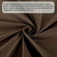 NOTENS Copertura Tetto Dondolo Impermeabile 190x132x15cm Tettuccio Dondolo per Ricambio in 210D Oxford Parasole Dondolo Giardino Anti-UV Anti-Acqua 190cm*132cm*15cm caffè