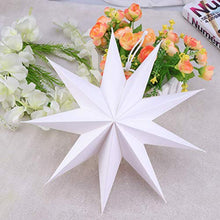 ARTFFEL Vola 2pcs Stelle Lanterna di Carta Pieghevole Paralume di Natale Hanging Stella Lanterna for la casa Decorazione del Partito, 30 Centimetri .Compleanno