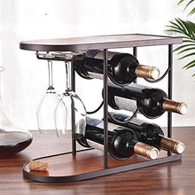 Leifeng Tower Classico 6 Bottiglie Wine Rack/Supporto/Ripiani/Stoccaggio |Free Stand Wine Rack for Red & Vini Bianchi |Metallo Geometrica Design, Facile da Indossare