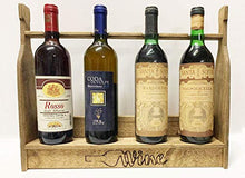 Cantina cantinetta porta bottiglie da tavolo banco espositore supporto bottiglia da vino elegante legno vetrinetta vetrina