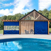 Tenda in vinile per esterni con pannello di telone trasparente, 510 g, resistente alle intemperie, per patio, esterni, con occhielli antiruggine, per pergola, portico, gazebo (30 x 20 cm, grigio)