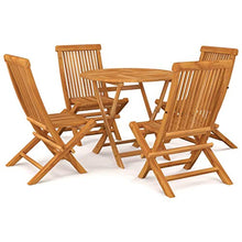 SKM Set da Pranzo da Giardino 5 pz in Legno Massello di Teak (39.1kg)