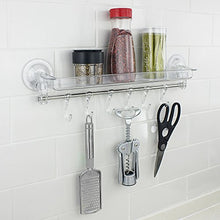 Dmail - Mensola portatutto da bagno con ganci