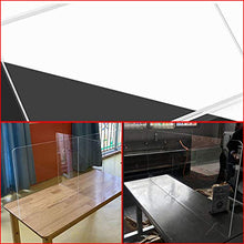 AKEFG Protezione Contro Lo starnuto in plexiglass per banco, Schermo in plexiglass Protettivo in Acrilico Trasparente per controsoffitti,122 * 76cm*5mm