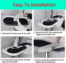 LYFHL - Mensola per doccia con diametro di 25 mm, per accessori da bagno, in acciaio inox, per doccia, regolabile in altezza