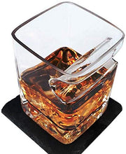 QJTZ Titolare 4PCS Whiskey Vetro con Il Sigaro for Wine Bourbon Brandy for Gli Amanti della Sigaretta del Sigaro Old Fashion Ultra Clear Glass Cigar (320ml) 712