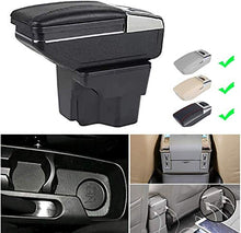 LANCHUN Armrest for K IA K2 2011-2016 Bracciolo Box Auto Centro Centro Console Console Braccio Rest con Funzione di Ricarica 7 Porte USB Luce a LED Integrata (Color : Grey)