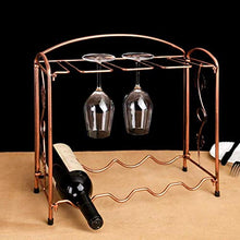ACUIPP Controsoffitto Multifunzione 4 Bottiglie Bottiglie Del Vino Display Del Vino da Appoio Del Ferro da Appoio Del Ferro da Appoio Del Vetro Del Contenitore Del Vetro Di Vetro Moderno Design Minim
