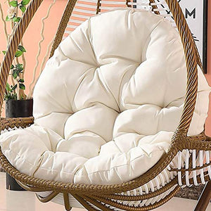YAYONG Cuscino Seduta Altalena Nest Spessa Impermeabile Lavabile Appeso Egg Hammock Cuscini per Sedie Bianchi (Solo Cuscino)