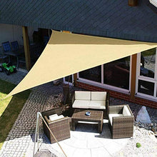 Lanbent Tenda a Vela Parasole Triangolare Protezione Solare, Terrazza, Giardino e Balcone Rete Parasole, HDPE Anti UV Traspirante Vela Ombreggiante, con Corde e Moschettoni