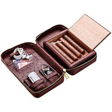 ChangDe-- Cigar Box, Sigaro Portable Set Sigaro Set Idratante Cigar Portable Set 4 bastoni 2 Colori facoltativi (Color : A)