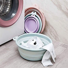 Portable lavaggio multifunzionale Round Up Bowl Container bacino di frutta portatile silicone Washtub bambino Lavabo piegante Lavabo Benna da bagno Accessori for cucina domestica esterna Viaggi Camp Z